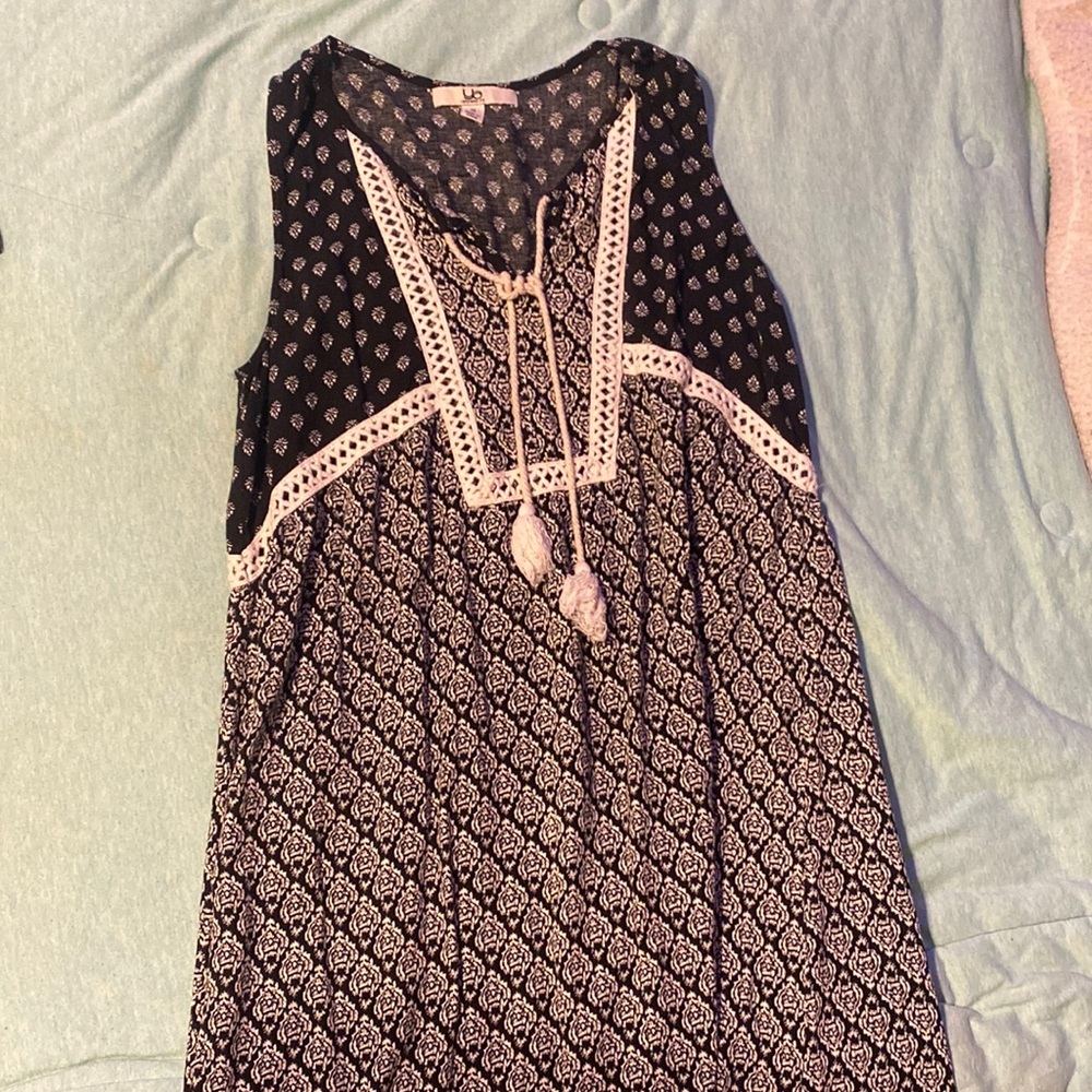 black and white blouse